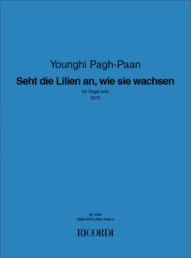 Seht die Lilien an, wie sie wachsen